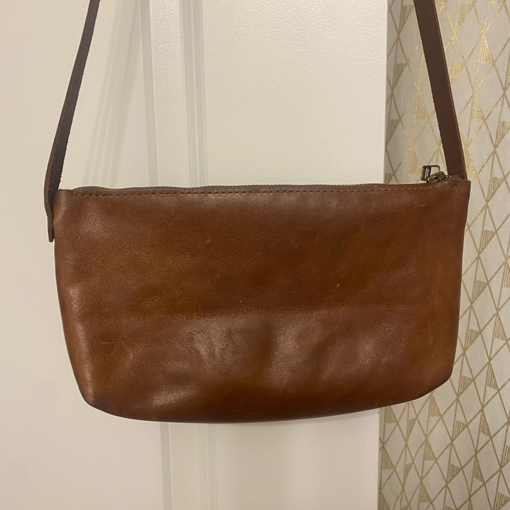 10 x 6 Leather Crossbody Purse